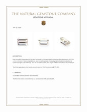 0.54 Ct. Pink Tourmaline from Mozambique Appraisal