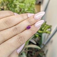1.22 Ct. Rhodolite Garnet from Ceylon (Sri Lanka) Life Style