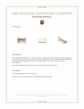 0.71 Ct. Tourmaline from Mozambique Appraisal