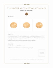 7.70 Ct. Cabochon Moonstone from Ceylon (Sri Lanka) Appraisal