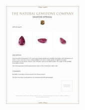 2.32 Ct. Rubellite Tourmaline from Brazil Appraisal