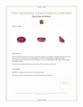 2.38 Ct. Rubellite Tourmaline from Brazil Appraisal