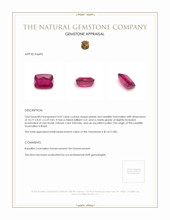 4.05 Ct. Rubellite Tourmaline from Brazil Appraisal