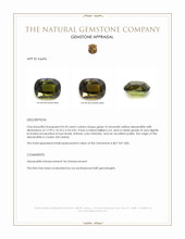 8.18 Ct. Alexandrite from Ceylon (Sri Lanka) Appraisal
