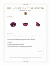 2.94 Ct. Tourmaline from Brazil Appraisal