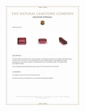 3.26 Ct. Brownish Red Tourmaline from Brazil Appraisal
