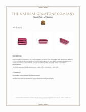 1.75 Ct. Pink Tourmaline from Mozambique Appraisal
