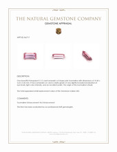 2.12 Ct. Tourmaline from Brazil Appraisal