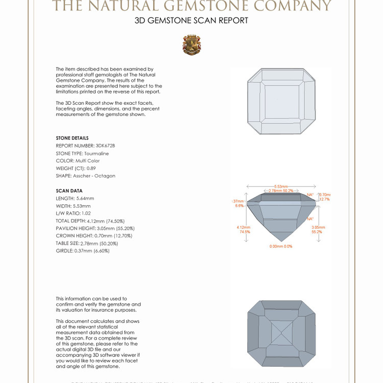 0.89 Ct. Tourmaline from Mozambique