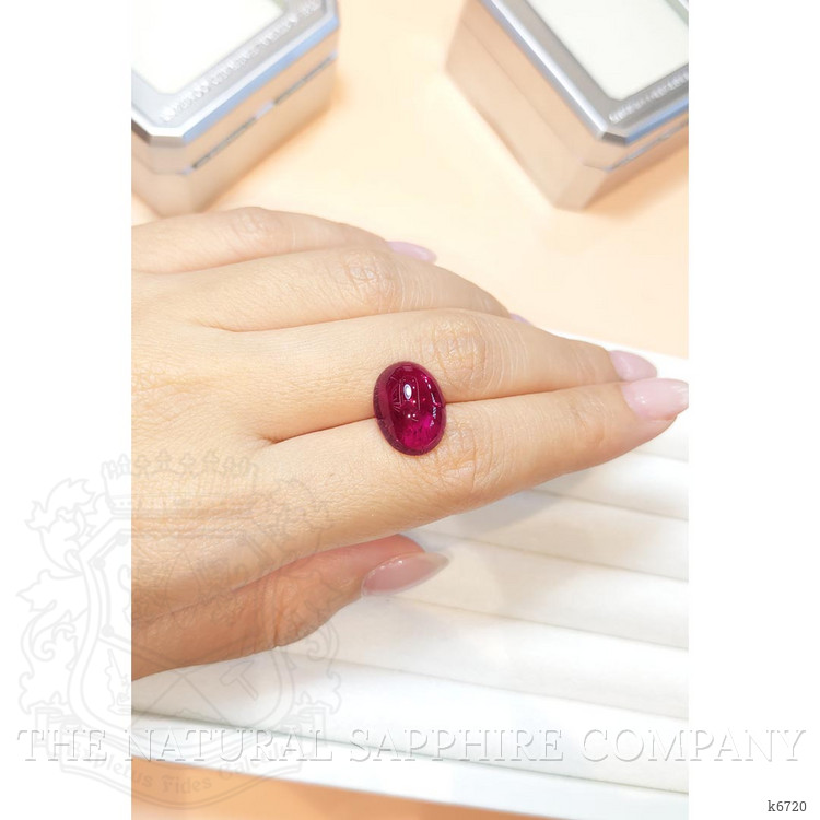 9.45 Ct. Cabochon Rubellite Tourmaline from Brazil