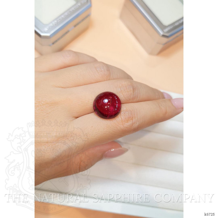 17.70 Ct. Cabochon Rubellite Tourmaline from Brazil