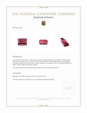 1.98 Ct. Rubellite Tourmaline from Brazil Appraisal