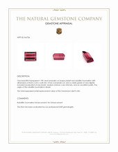 1.98 Ct. Rubellite Tourmaline from Brazil Appraisal