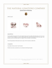 0.94 Ct. Pink Tourmaline from Mozambique Appraisal