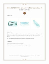 54.23 Ct. Greenish Blue Aquamarine from Nigeria Appraisal