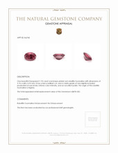 1.95 Ct. Rubellite Tourmaline from Nigeria Appraisal