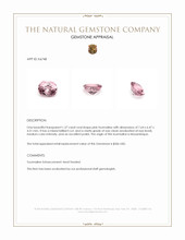 1.37 Ct. Tourmaline from Mozambique Appraisal