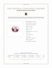 1.37 Ct. Pink Tourmaline from Mozambique Scan Report