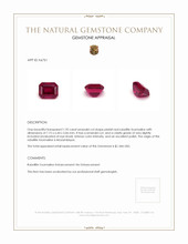 1.92 Ct. Rubellite Tourmaline from Mozambique Appraisal