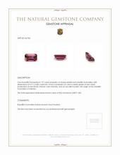 1.97 Ct. Rubellite Tourmaline from Pakistan Appraisal