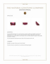 1.97 Ct. Rubellite Tourmaline from Pakistan Appraisal
