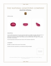 2.44 Ct. Rubellite Tourmaline from Mozambique Appraisal