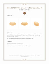 27.10 Ct. Cabochon Moonstone from Ceylon (Sri Lanka) Appraisal