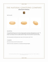 27.10 Ct. Cabochon Moonstone from Ceylon (Sri Lanka) Appraisal