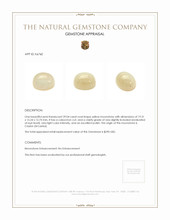 29.04 Ct. Cabochon Moonstone from Ceylon (Sri Lanka) Appraisal