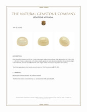 29.04 Ct. Cabochon Moonstone from Ceylon (Sri Lanka) Appraisal