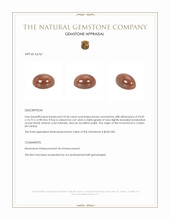 33.36 Ct. Cabochon Moonstone from Ceylon (Sri Lanka) Appraisal