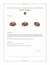 39.14 Ct. Cabochon Moonstone from Ceylon (Sri Lanka) Appraisal