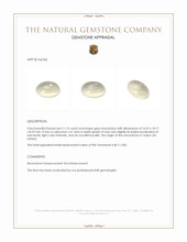 11.12 Ct. Grey Cabochon Moonstone from Ceylon (Sri Lanka) Appraisal