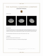 17.12 Ct. Cabochon Moonstone from Ceylon (Sri Lanka) Appraisal