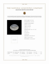 17.12 Ct. White Cabochon Moonstone from Ceylon (Sri Lanka) Scan Report