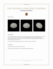 39.33 Ct. Cabochon Moonstone from Ceylon (Sri Lanka) Appraisal