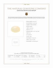 14.12 Ct. Yellow Cabochon Moonstone from Ceylon (Sri Lanka) Scan Report