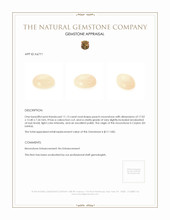 11.13 Ct. Yellow Cabochon Moonstone from Ceylon (Sri Lanka) Appraisal