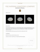 13.27 Ct. White Cabochon Moonstone from Ceylon (Sri Lanka) Appraisal