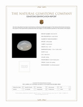13.27 Ct. White Cabochon Moonstone from Ceylon (Sri Lanka) Scan Report