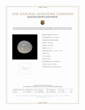 6.73 Ct. White Cabochon Moonstone from Ceylon (Sri Lanka) Scan Report