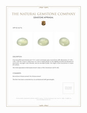 19.21 Ct. Cabochon Moonstone from Ceylon (Sri Lanka) Appraisal