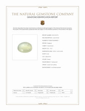 19.21 Ct. Green Cabochon Moonstone from Ceylon (Sri Lanka) Scan Report