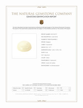 12.77 Ct. Yellow Cabochon Moonstone from Ceylon (Sri Lanka) Scan Report