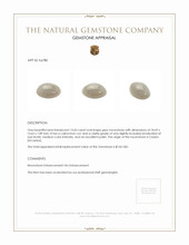 13.43 Ct. Grey Cabochon Moonstone from Ceylon (Sri Lanka) Appraisal