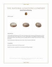 29.75 Ct. Cabochon Moonstone from Ceylon (Sri Lanka) Appraisal