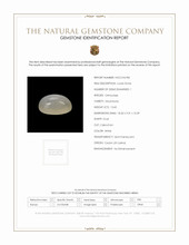 13.60 Ct. Cabochon Moonstone from Ceylon (Sri Lanka) Scan Report