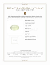 12.73 Ct. White Cabochon Moonstone from Ceylon (Sri Lanka) Scan Report