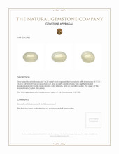 14.20 Ct. Cabochon Moonstone from Ceylon (Sri Lanka) Appraisal