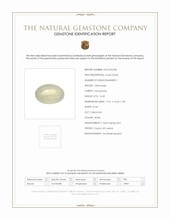14.20 Ct. Cabochon Moonstone from Ceylon (Sri Lanka) Scan Report